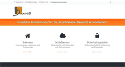 Desktop Screenshot of bauereiss-schreiner.de
