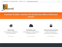 Tablet Screenshot of bauereiss-schreiner.de